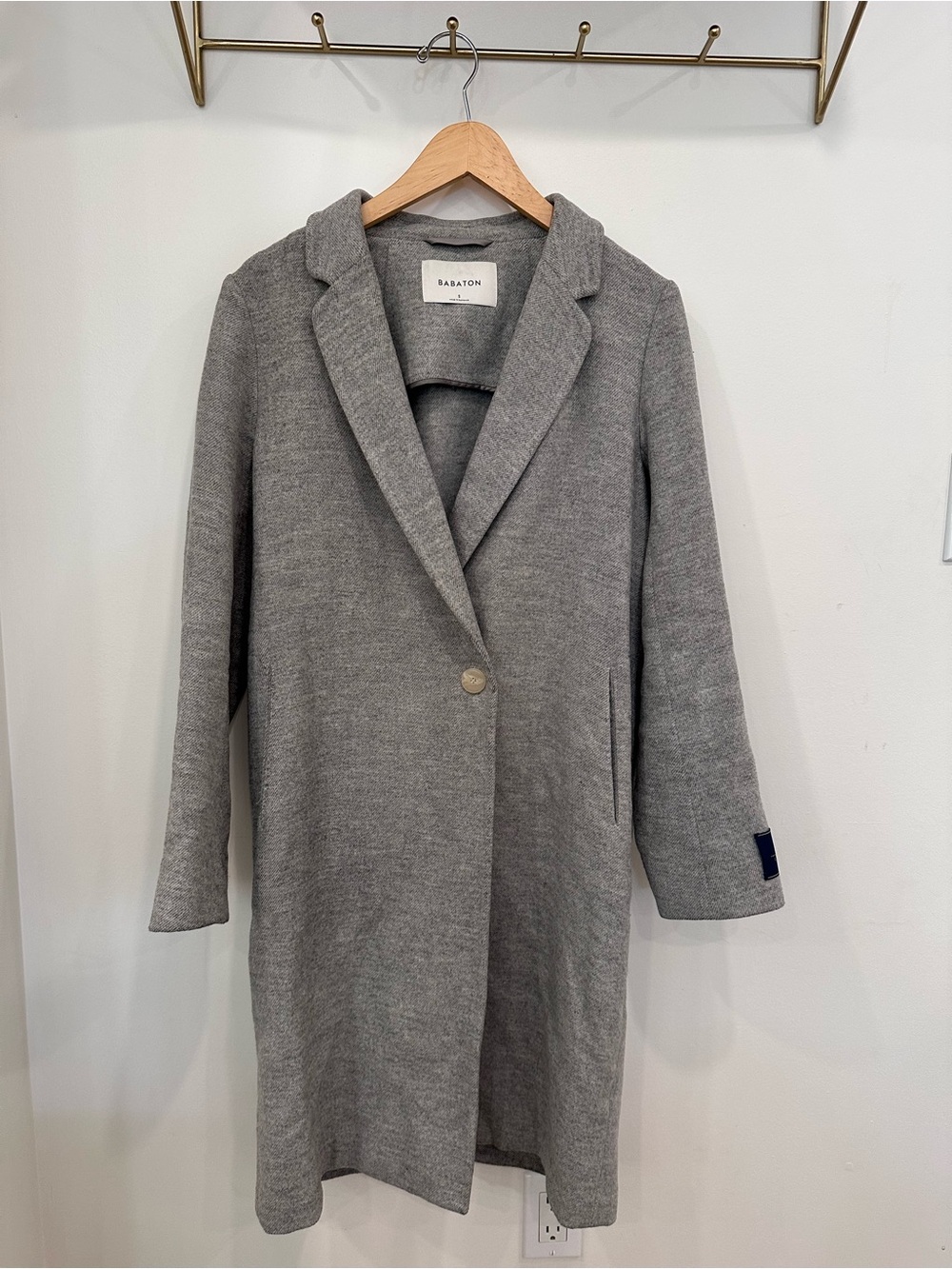 Babaton Stedman Aritzia Grey Wool Coat Small